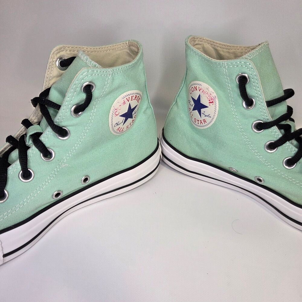 Converse Chuck Taylor All Star Hi Tops Sneaker Shoe Mint Green Womens 8 Mens 6